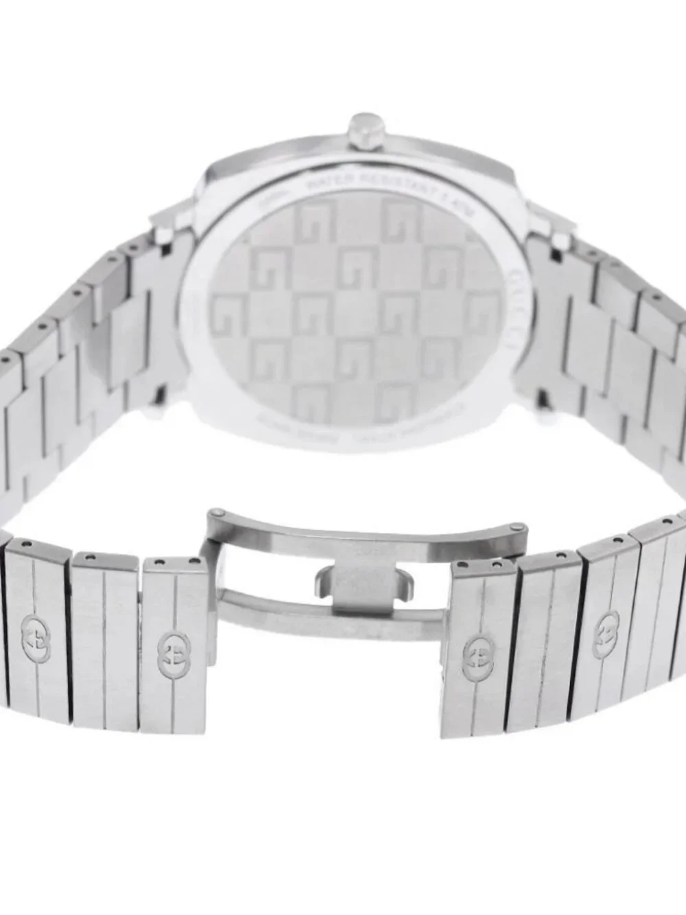 GUCCI Grip watch 157.3/YA157410 Date White Dial Quartz Men's Watch